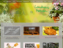 Tablet Screenshot of landhaus-mehren.de